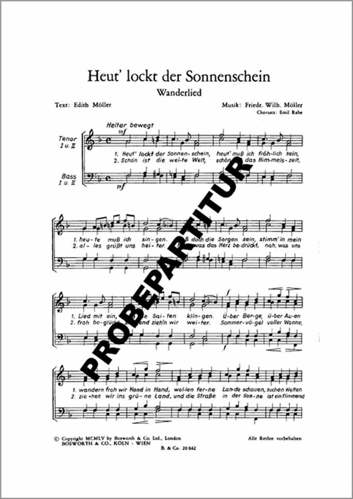 Heut' lockt der Sonnenschein